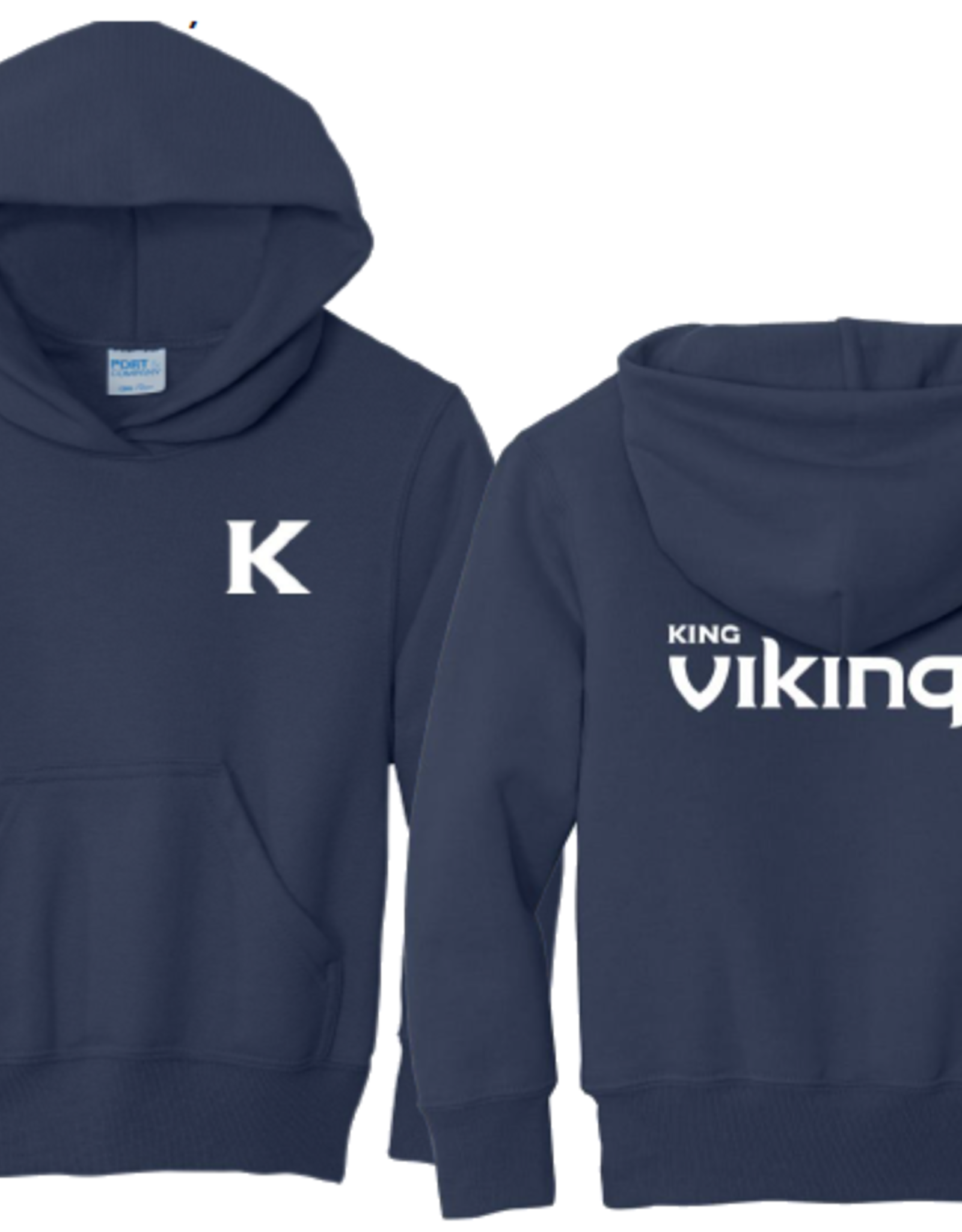 Port & Co Core Fleece Pullover Hoodie - Youth