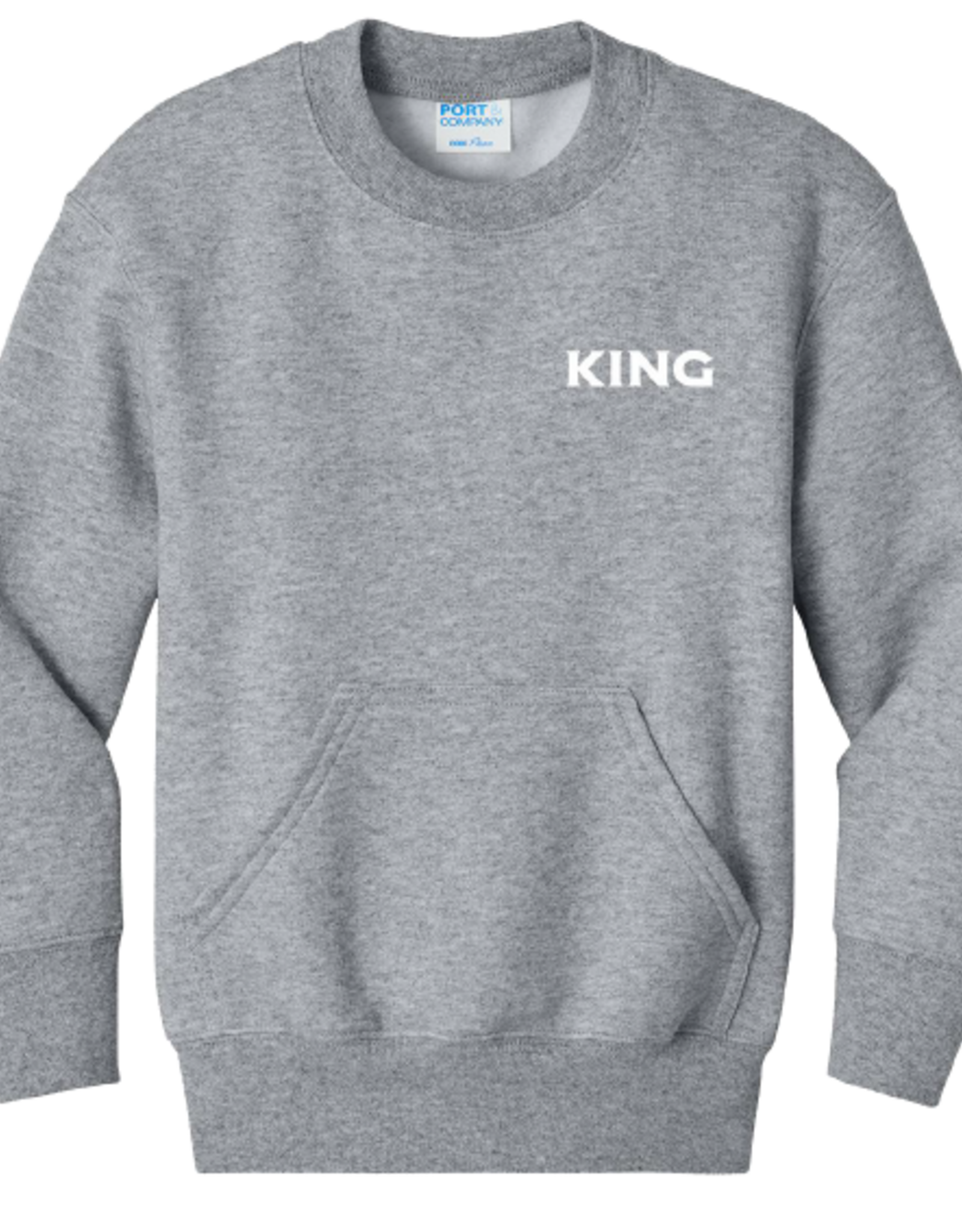 Port & Co Core Fleece Crewneck Pocket - Youth