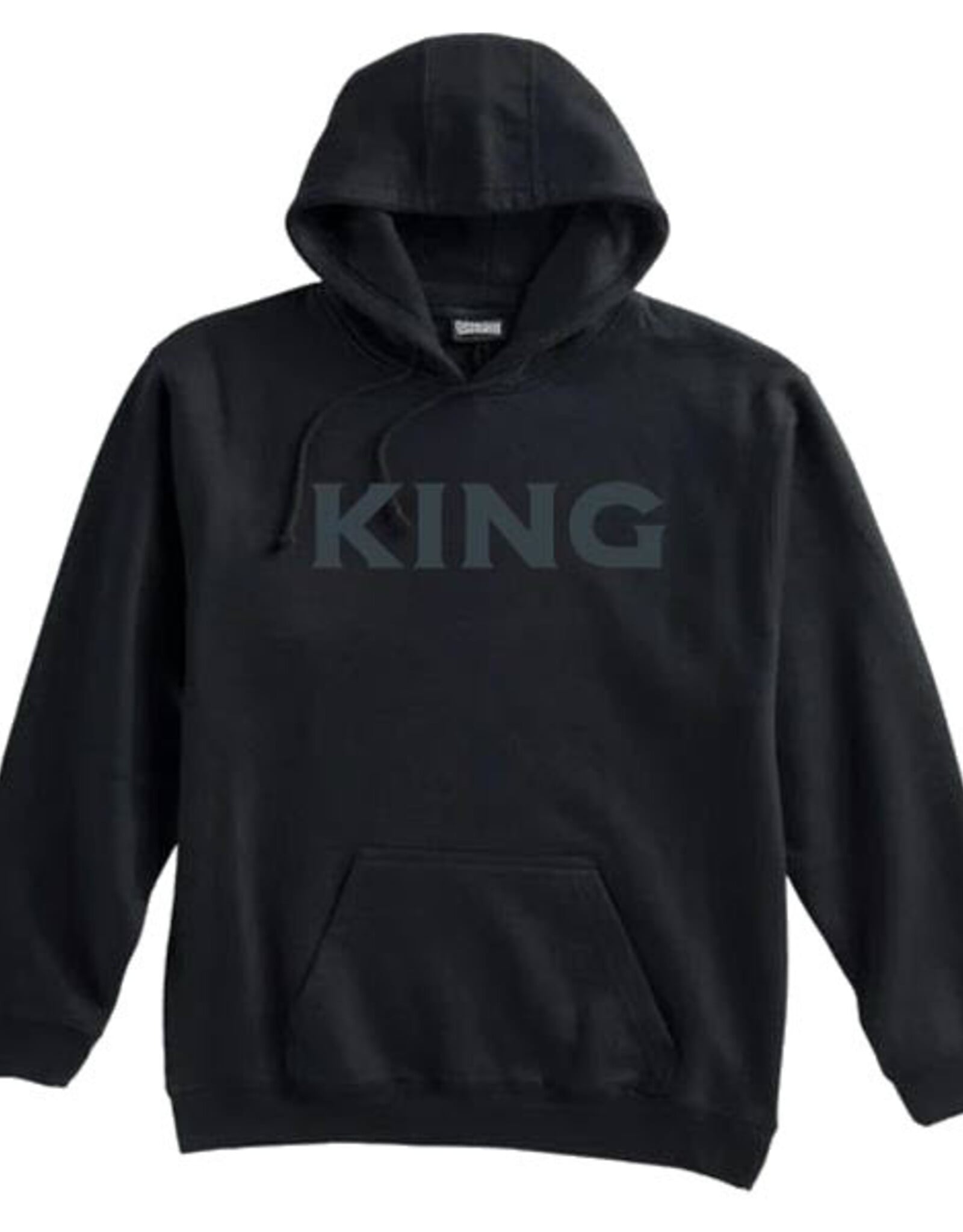 Pennant King Hoodie Black on Black - Youth