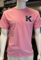 Port & Co Candy Pink Cotton Tee - Youth