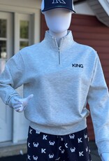 League KING Womens 1/4 Zip Mockneck Fleece