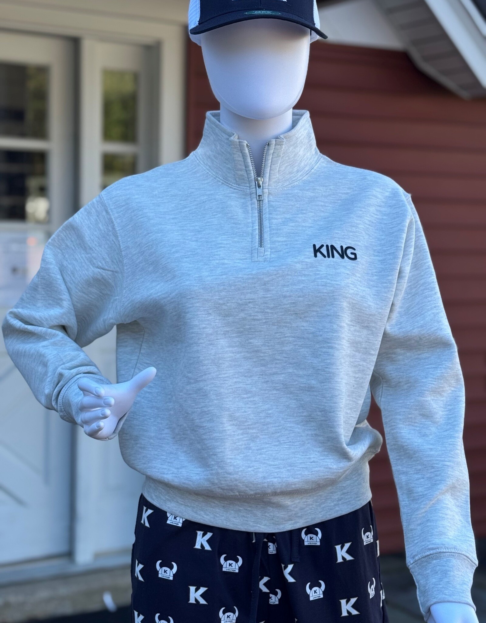 League KING Womens 1/4 Zip Mockneck Fleece