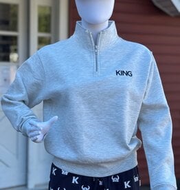 League KING Womens 1/4 Zip Mockneck Fleece
