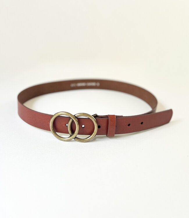 Double Circle Leather Belt - Spruce Home + Closet