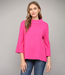 Mock Neck Bell Sleeve Sweater