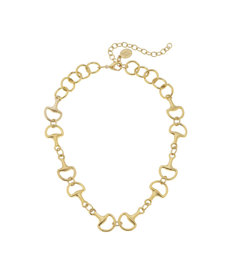 Susan Shaw Gold Horse Bit  Toggle Necklace