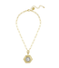 Susan Shaw Coin Paper Clip Necklace