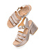 Gold Metallic Paschal Leather Slingback