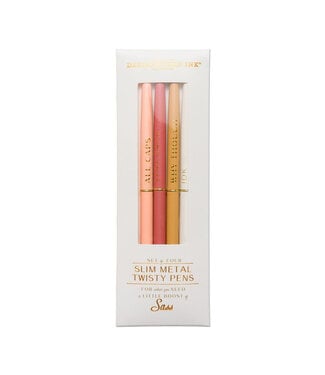 Designworks Ink Twisty Slim Metal Pen Set