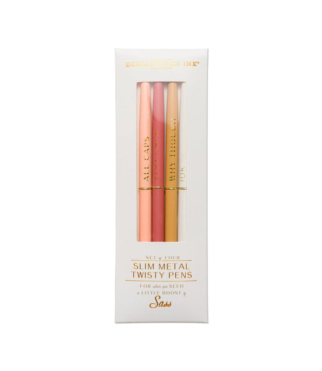 Twisty Slim Metal Pen Set