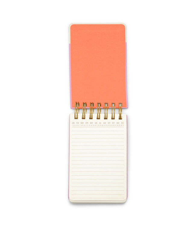 Chunky Twin Wire Notepad - Stripes