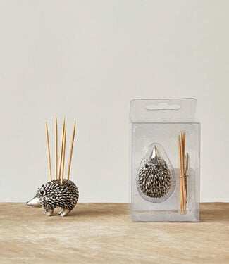 Pewter Hedgehog Toothpick Holder