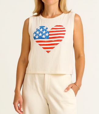 Z Supply Sea Salt Stars & Stripes Tank