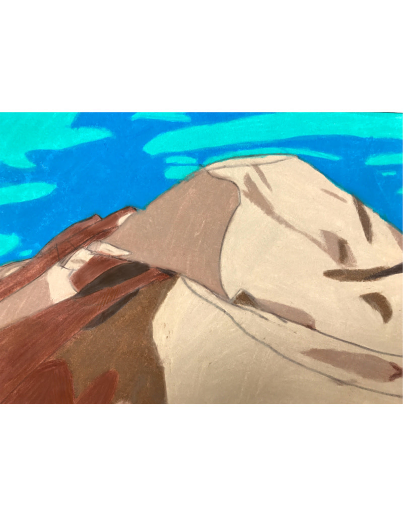 Create Greeting Card-Aqua Desert