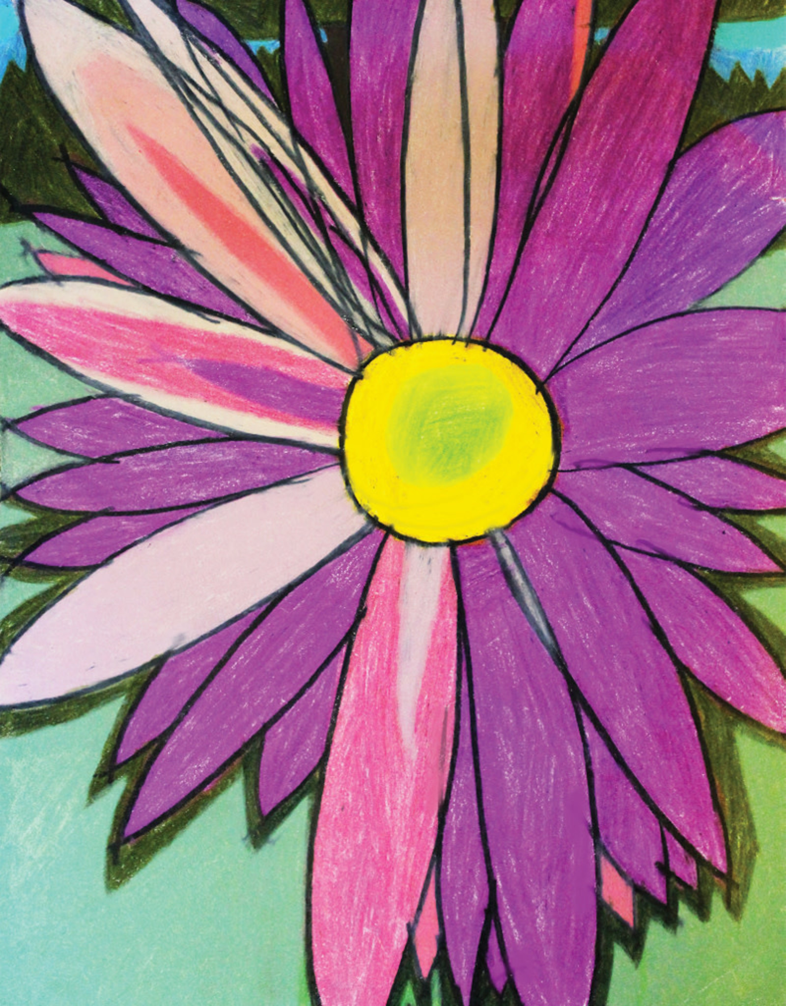 Create Greeting Card-Blank-Purple Flower