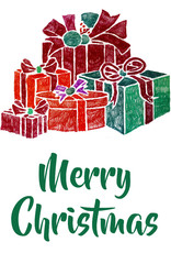 Create Greeting Card-Merry Christmas-Gifts