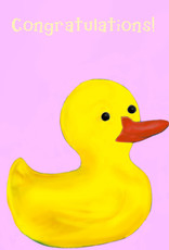 Create Greeting Card-Rubber Duck Pink