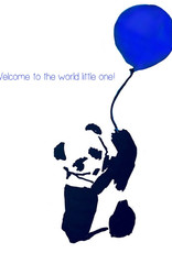 Create Greeting Card Playful Panda Boy