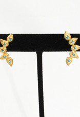 Ornatem Gold & Gemstone Earrings