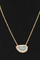 Ornatem Blue Topaz Necklace