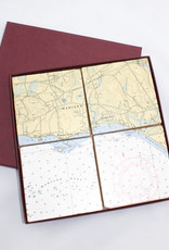 Screen Craft Tile Works Madison Map tile coasters- set of 4