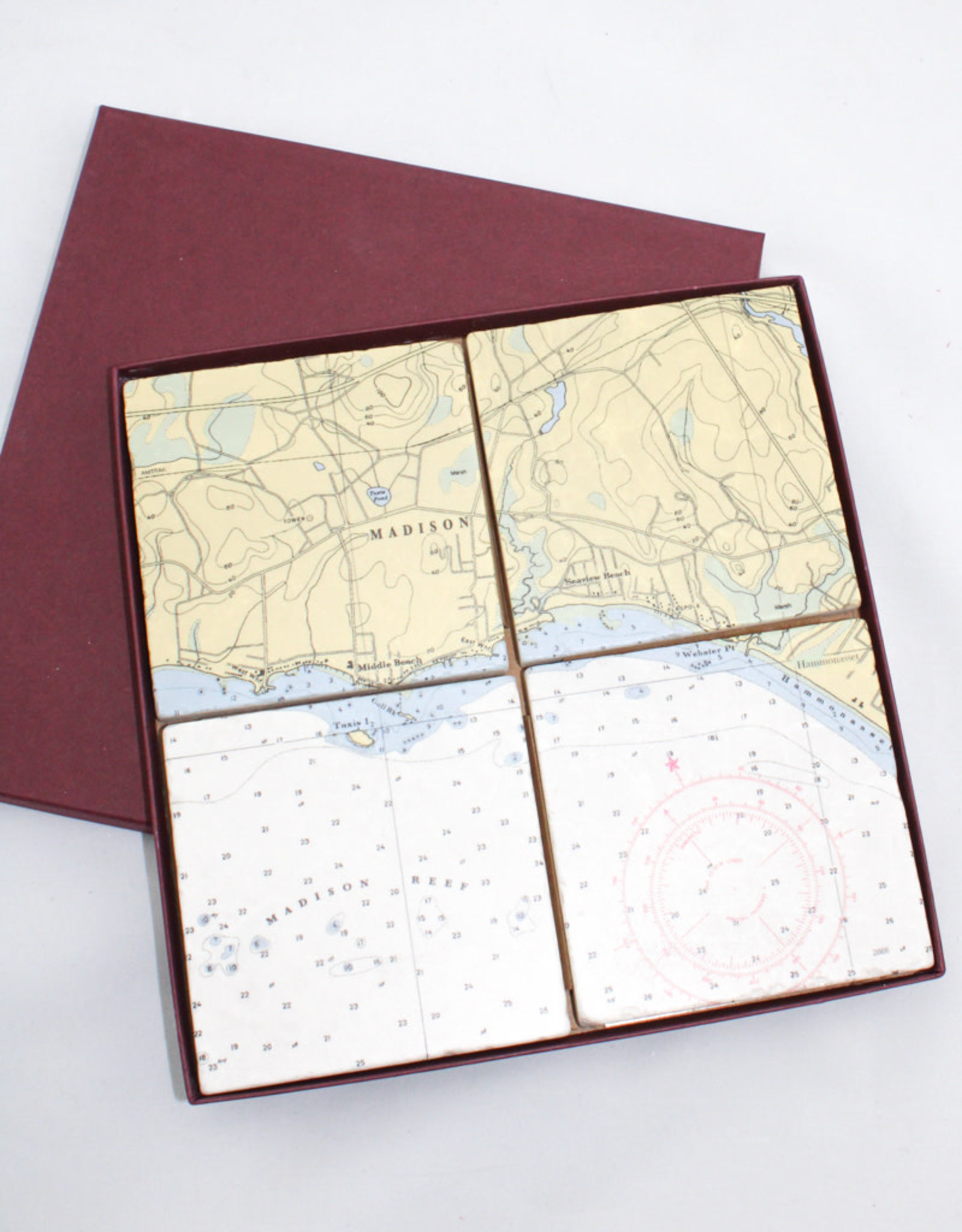 Madison Map tile coasters - Creations