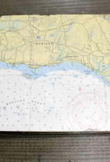 Screen Craft Tile Works Map Tile Trivet 8''-Madison