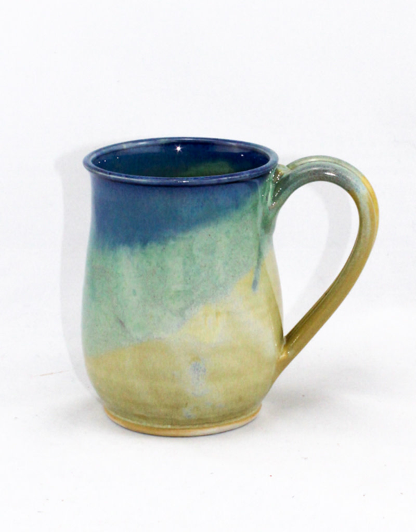 Jason Silverman Ceramics Short Mug-Jade Sky