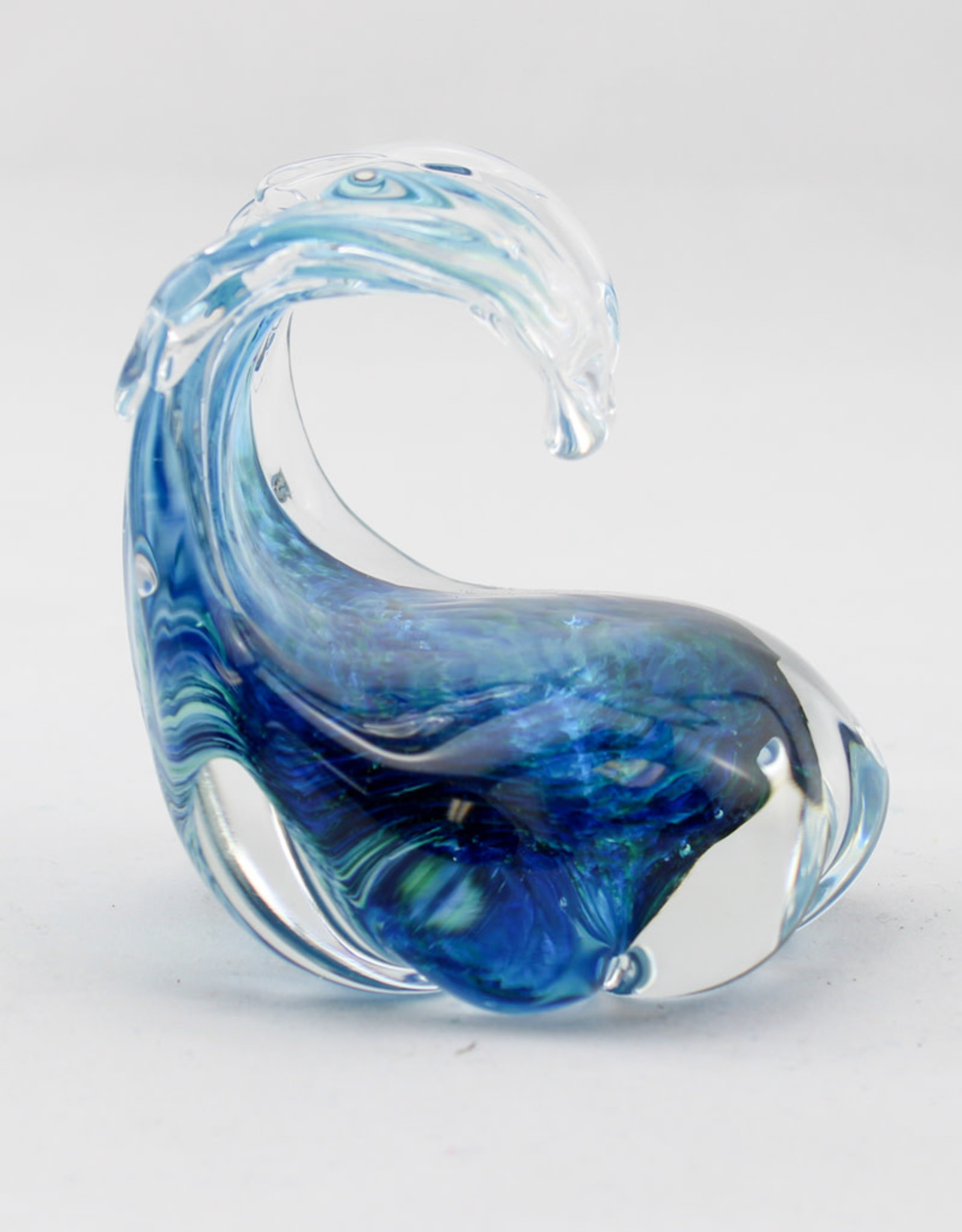 Anchor Bend Glassworks, LLC Glass Wave Scupture-Small