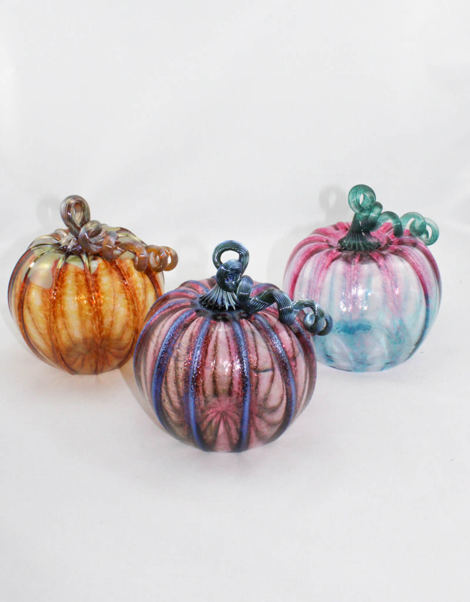 Luke Adams Handblown Glass Medium Pumpkin