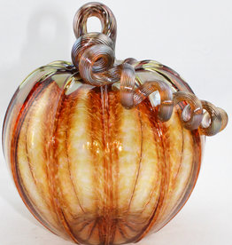 Luke Adams Handblown Glass Medium Pumpkin