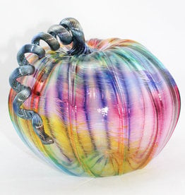 Luke Adams Handblown Glass Large Pumpkin