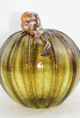 Luke Adams Handblown Glass Large Pumpkin