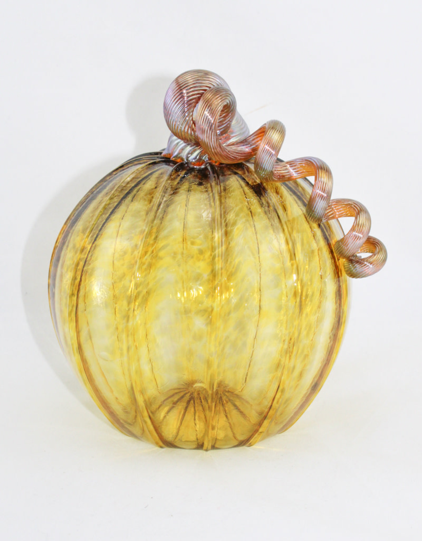 Luke Adams Handblown Glass Medium Pumpkin