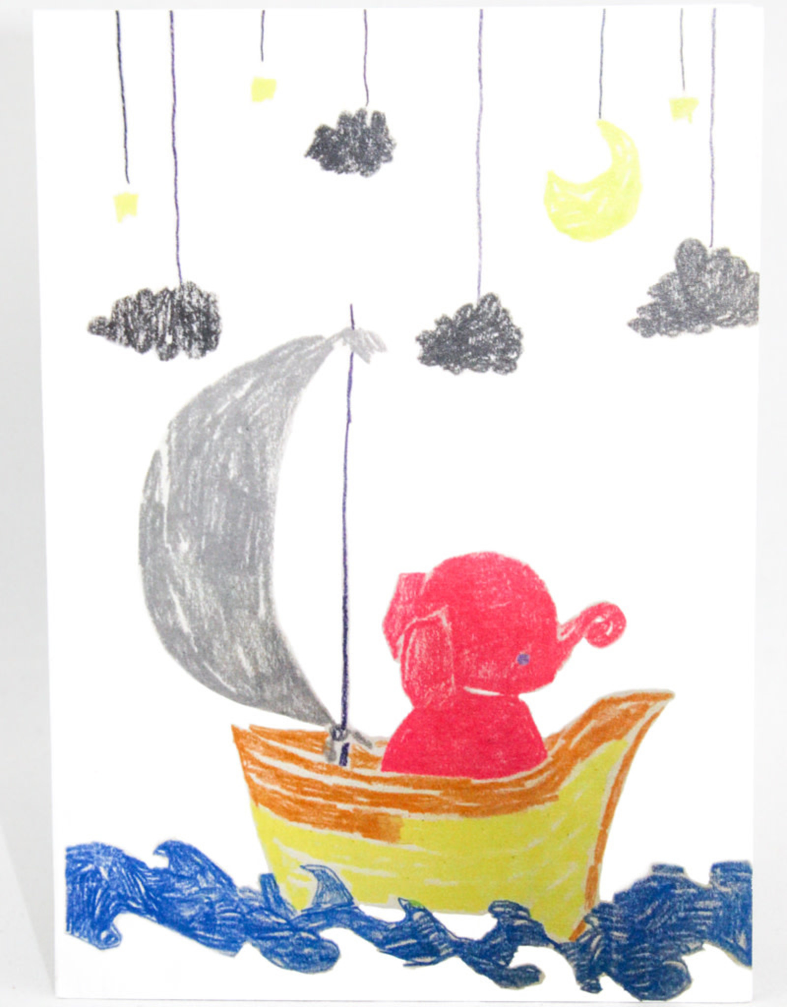 Create Greeting Card-Sailing Elephant