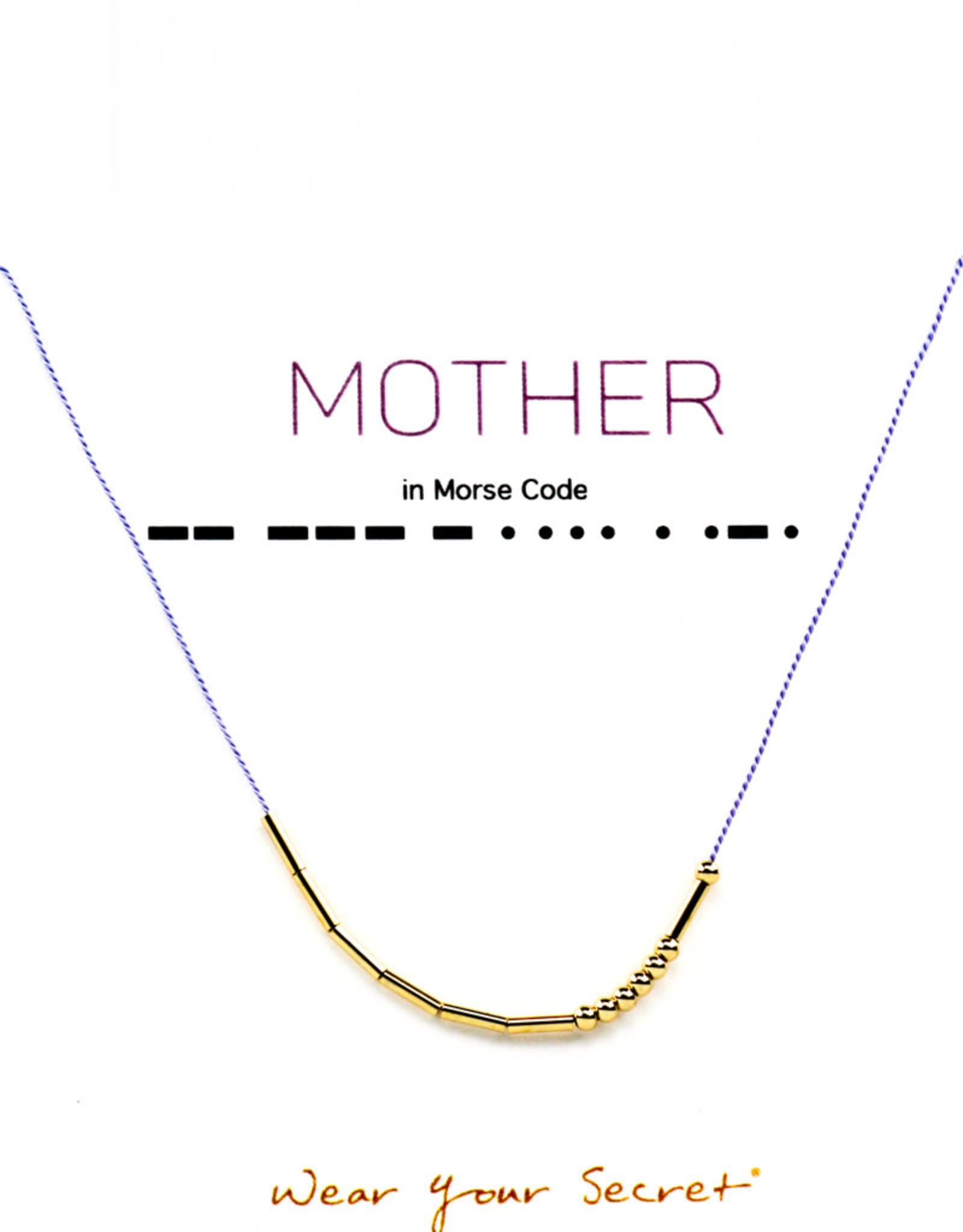 morse code mother necklace