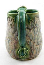 Earth Tones Pottery Pressed Rim Mug-Celadon Green