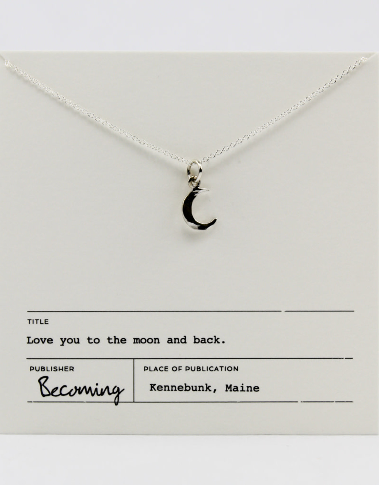 Becoming Jewelry Shiny Crescent Moon Necklace