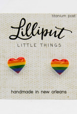 Lilliput Rainbow Heart Earrings
