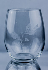 J Charles Stemless Wine - Fall Etched Glass