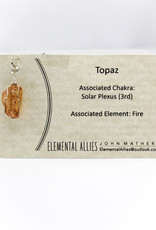 Elemental Allies Topaz Pendant Genuine Gemstone