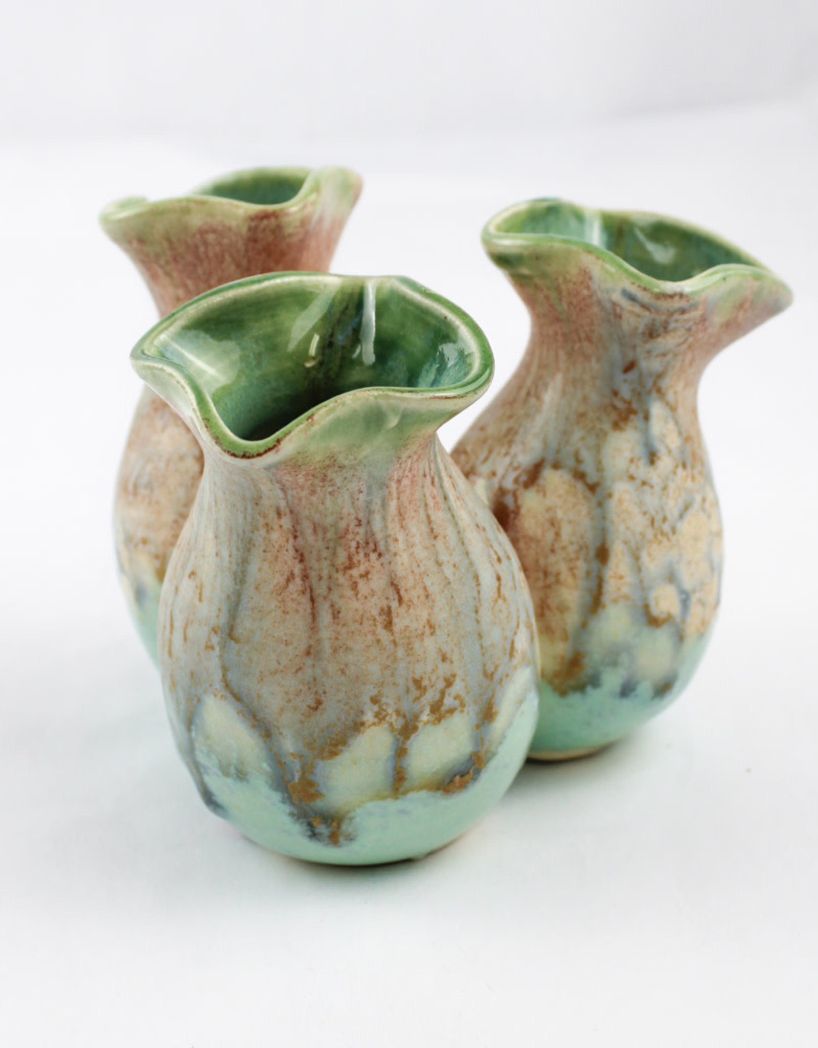 Earth Tones Pottery Wildflower Pot-Celadon Green