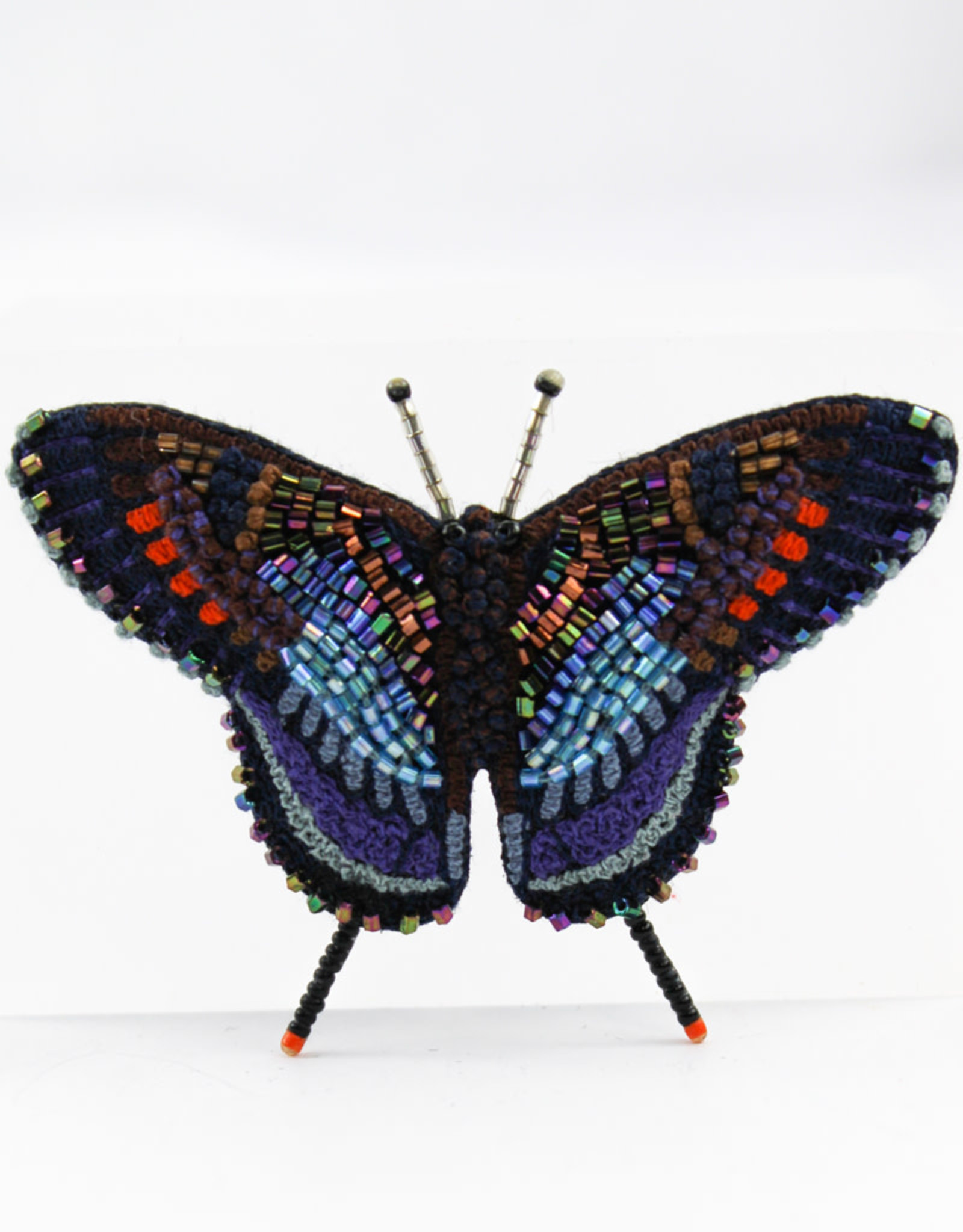 Trovelore Red Spotted Purple Butterfly Brooch