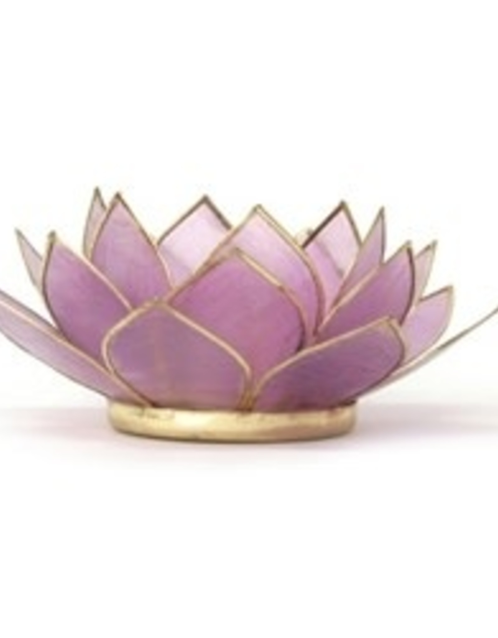 Om Gallery Lotus Tealight Holder Violet