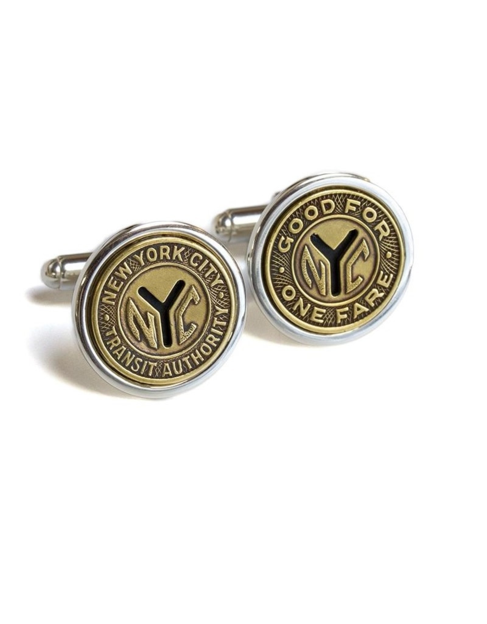 Tokens & Icons NYC Token Cuff Links- Sterling