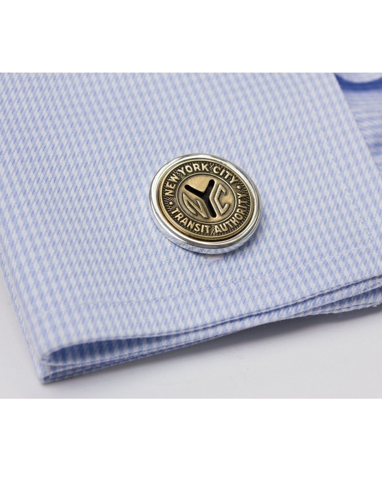 Tokens & Icons NYC Token Cuff Links- Sterling