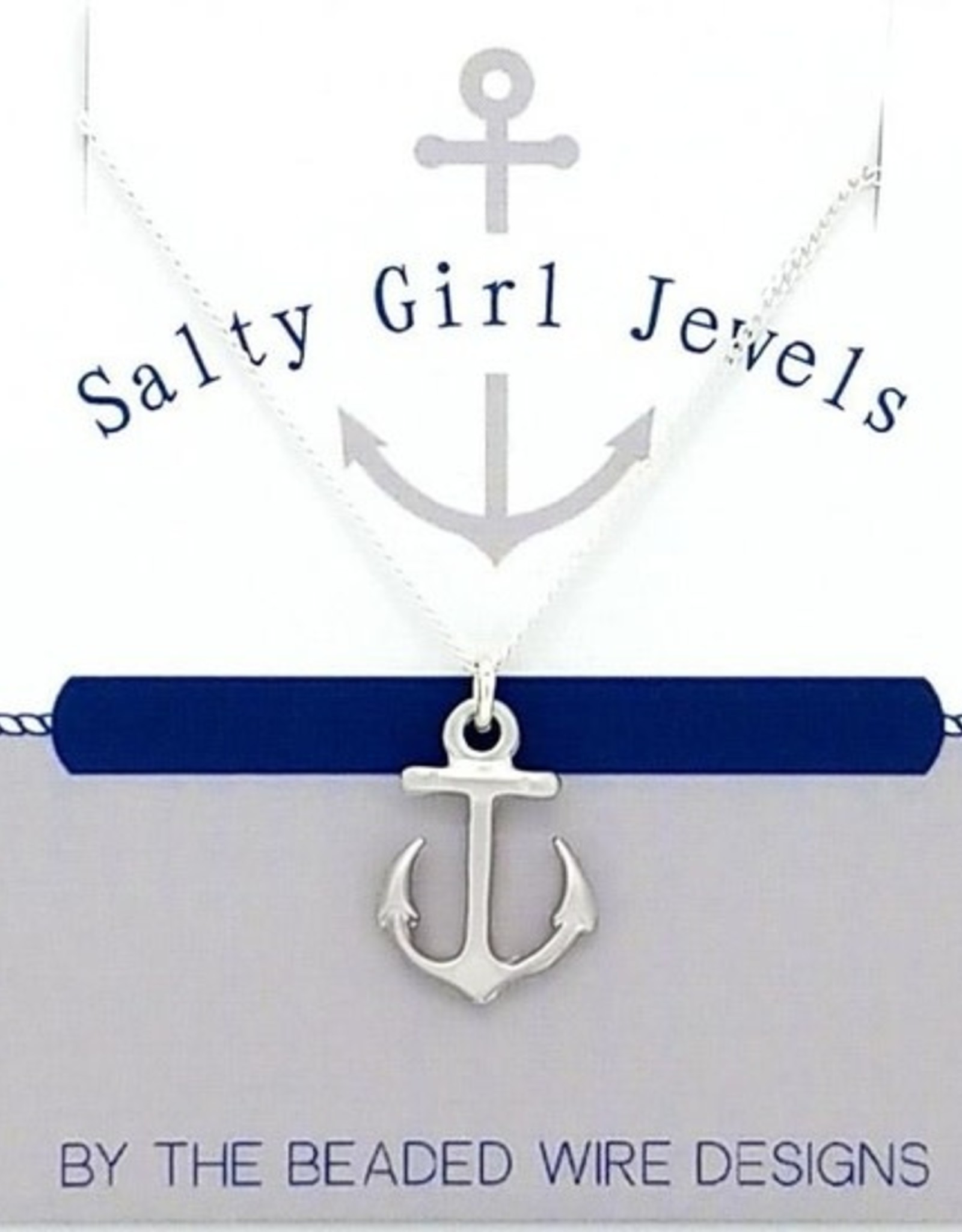 The Beaded Wire Anchor Drop Necklace