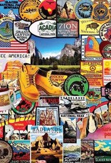 White Mountain Puzzles National Park Badges 1000pc Puzzle