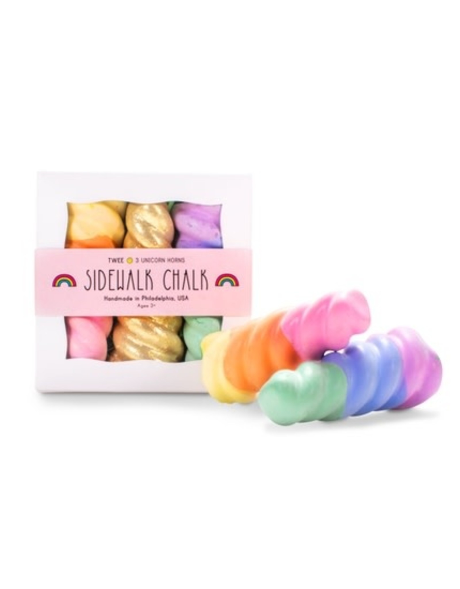 Twee Rainbow Unicorn Horn Sidewalk Chalk