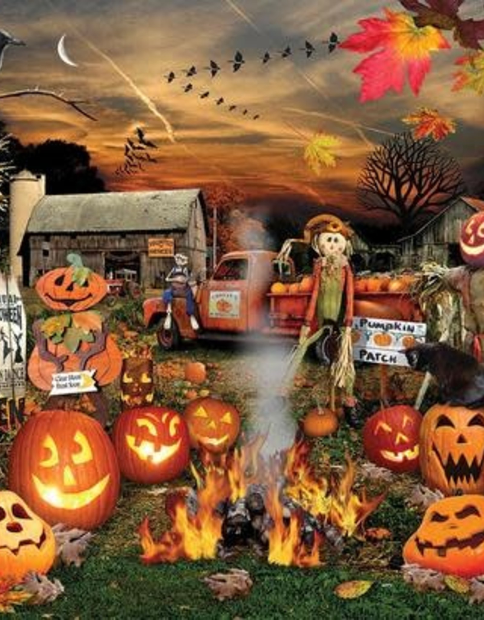 White Mountain Puzzles Jack O Lanterns 1000pc Puzzle